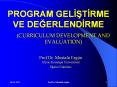 Ders Programi Teori ve Modelleri PowerPoint PPT Presentation