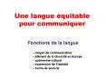 Une langue  PowerPoint PPT Presentation