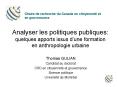 Analyser les politiques publiques: quelques apports issus d PowerPoint PPT Presentation