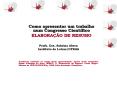 Como apresentar um trabalho num Congresso Cient PowerPoint PPT Presentation