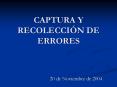 CAPTURA Y RECOLECCI PowerPoint PPT Presentation