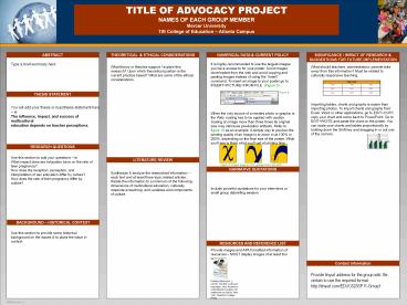 48x36 Poster Template