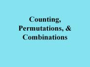 Counting, Permutations,