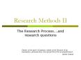 Research Methods II PowerPoint PPT Presentation
