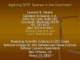 Applying SFST Science in the Courtroom PowerPoint PPT Presentation