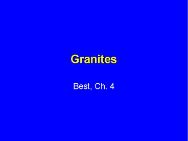 Granites