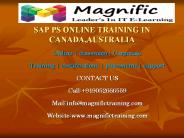 SAP PS ONLINE TRAINING IN CANADA,AUSTRALIA