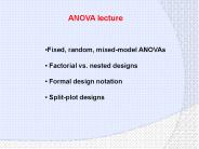 Fixed, random, mixed-model ANOVAs