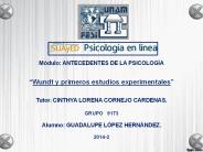 Wundt y primeros estudios experimentales