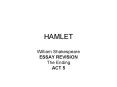HAMLET PowerPoint PPT Presentation