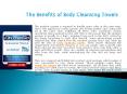 The Benefits of Body Cleansing Towels PowerPoint PPT Presentation