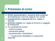 I. Premesse al corso