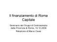 Il finanziamento di Roma Capitale PowerPoint PPT Presentation