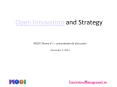 Open Innovation And Strategy PowerPoint PPT Presentation