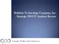 SWOT Analysis Review on Baldwin Technology Company, Inc. PowerPoint PPT Presentation