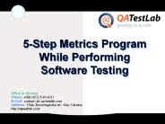 5-Step Metrics Program While Performing Software Testing