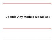 Joomla Any Module Modal Box