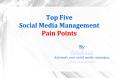 Top Five Social Media Management Pain Points PowerPoint PPT Presentation
