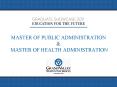 MASTER OF PUBLIC ADMINISTRATION PowerPoint PPT Presentation
