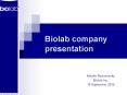 Biolab company presentation PowerPoint PPT Presentation