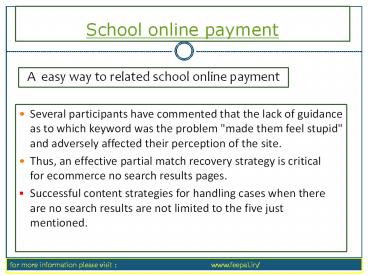 A best recourse of school online payment