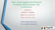 Best  Oracle Application Financial Training  with Placement