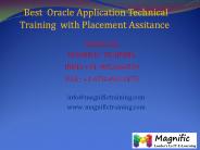 Best  Oracle Application Technical Training  with Placement Assitance