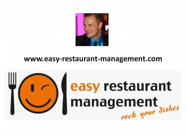 Mehr Umsatz im Restaurant - www.easy-restaurant-management.com