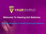 Hearing Aid Batteries