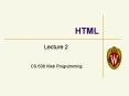 HTML PowerPoint PPT Presentation