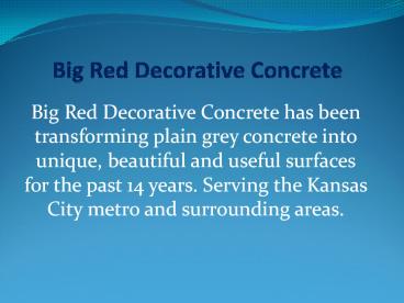 Stained Concrete Kansas City