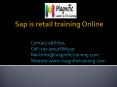 sap is retail training online PowerPoint PPT Presentation