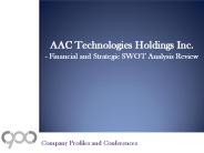 SWOT Analysis Review on AAC Technologies Holdings Inc.