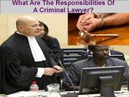 What Are The Responsibilities Of Criminal lawyer