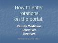 How to enter rotations on the portal. PowerPoint PPT Presentation