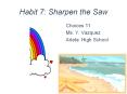 Habit 7: Sharpen the Saw PowerPoint PPT Presentation