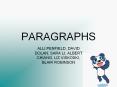 PARAGRAPHS PowerPoint PPT Presentation