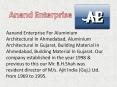 Aanand Enterprise For Aluminium Architectural and Building Material In Gujrat PowerPoint PPT Presentation