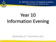 Year 10 Information Evening PowerPoint PPT Presentation