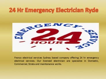 Electrical Services Ryde (1)