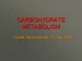 CARBOHYDRATE METABOLISM PowerPoint PPT Presentation