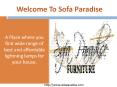 Lighten up your home with Sofa Paradise Lightning Lamps