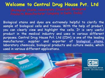 What Are The Use Of Biological Stain?