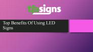 Top Benefits Of Using LED Signs