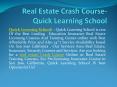 Online real estate Schools Education Classes, Training course PowerPoint PPT Presentation