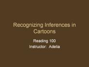 Recognizing Inferences in Cartoons