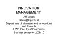 INNOVATION MANAGEMENT PowerPoint PPT Presentation