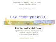 Gas Chromatography (GC)