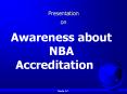 Awareness of NBA Accreditation PowerPoint PPT Presentation