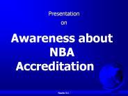 Awareness of NBA Accreditation